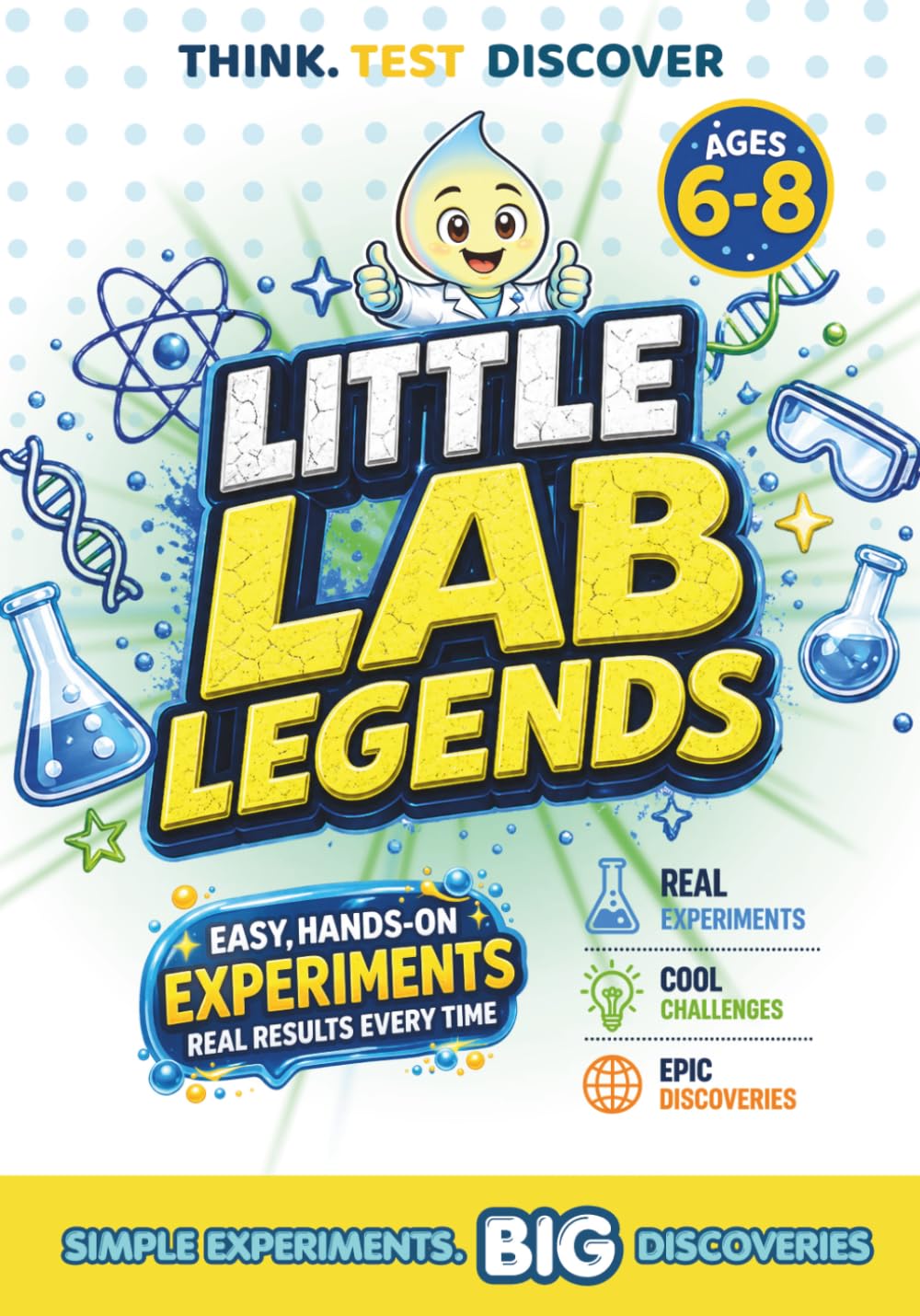 Little Lab Legends | Fun Science Experiments for Curious Kids: Easy STEM Activities, Hands-On Experiments & Educational Science Projects for Kids Ages 6–8