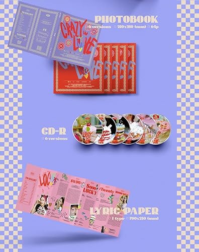 Miniatura 3 de JYP Ent. ITZY - CRAZY IN LOVE Random Ver. (Vol.1) Álbum+Juego de tarjetas de fotos extra