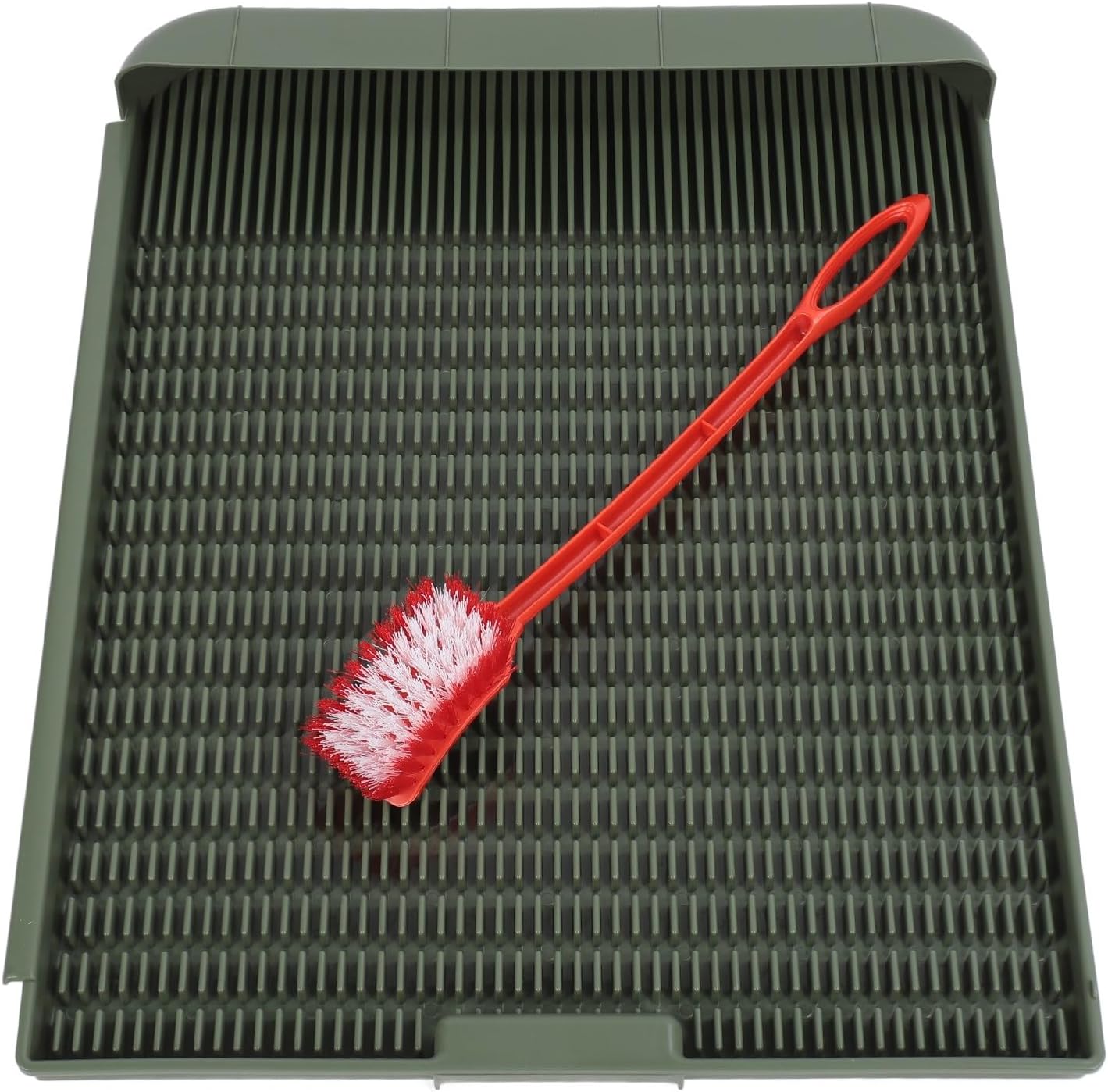 Zerodis Dog Products Washable Reusable Pet Toilet Training Tray with Non Slip Rubber and Deepened Grooves Suitable for Small Medium Large Dogs Dog Potty Tray Indoor Potty (M)