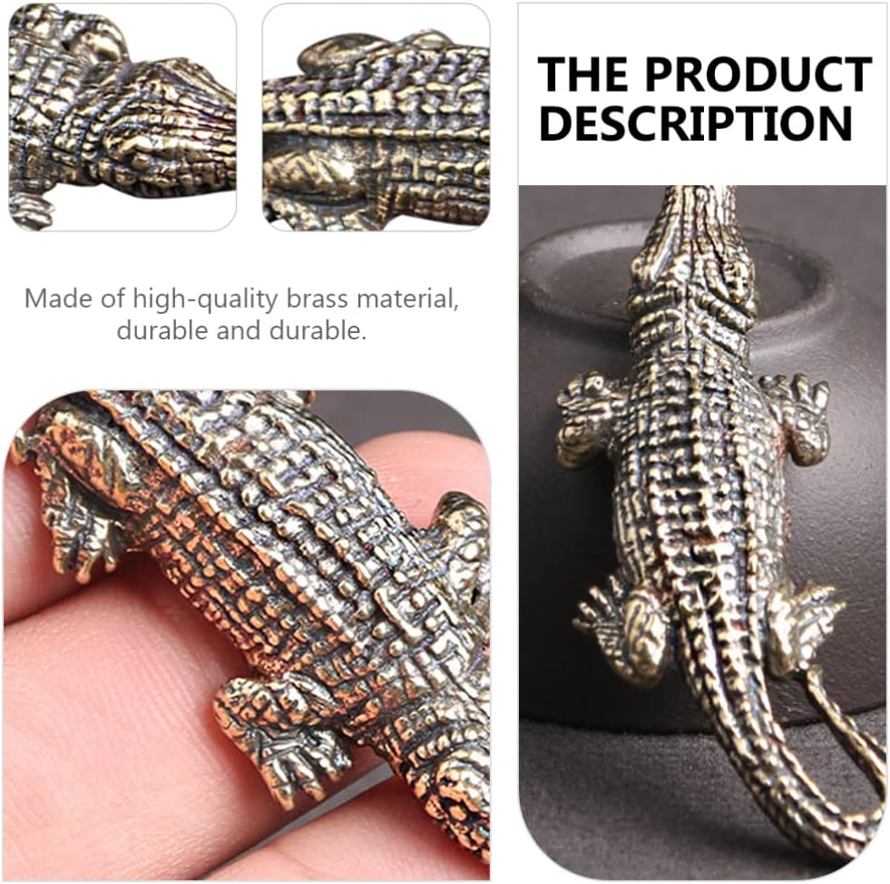 Decor Pcs Alligator Charm Pendant Animal Brass Tea Pet DIY Handmade Keychain Earring Necklace Jewellery Supplies Accessories Vintage Home 9 - Image 2