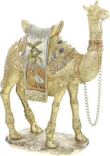 HOMSFOU Adornos de camello, escultura de cumpleaños para niña, decoración de baño, manualidades, decoración del hogar, estatuas, decoración de mesa,