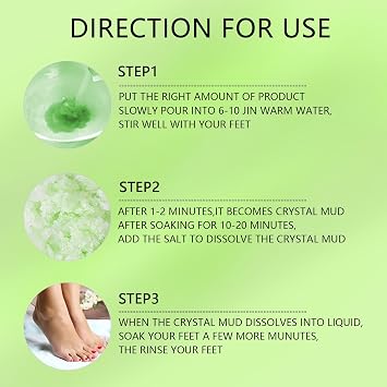 Jelly Spa Bath, Jelly Pedicure Foot Soak Packets, Foot Bath Salts Pedicure Foot Soak for Foot Care