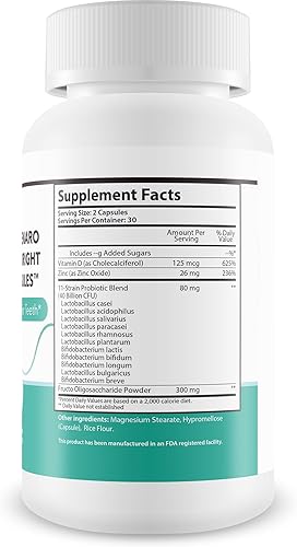 Miniatura 2 de Probióticos Bright Teeth Cápsulas - Nuestros mejores probióticos dentales Soporte de dientes blancos - Probióticos dentales Blanqueamiento brillante