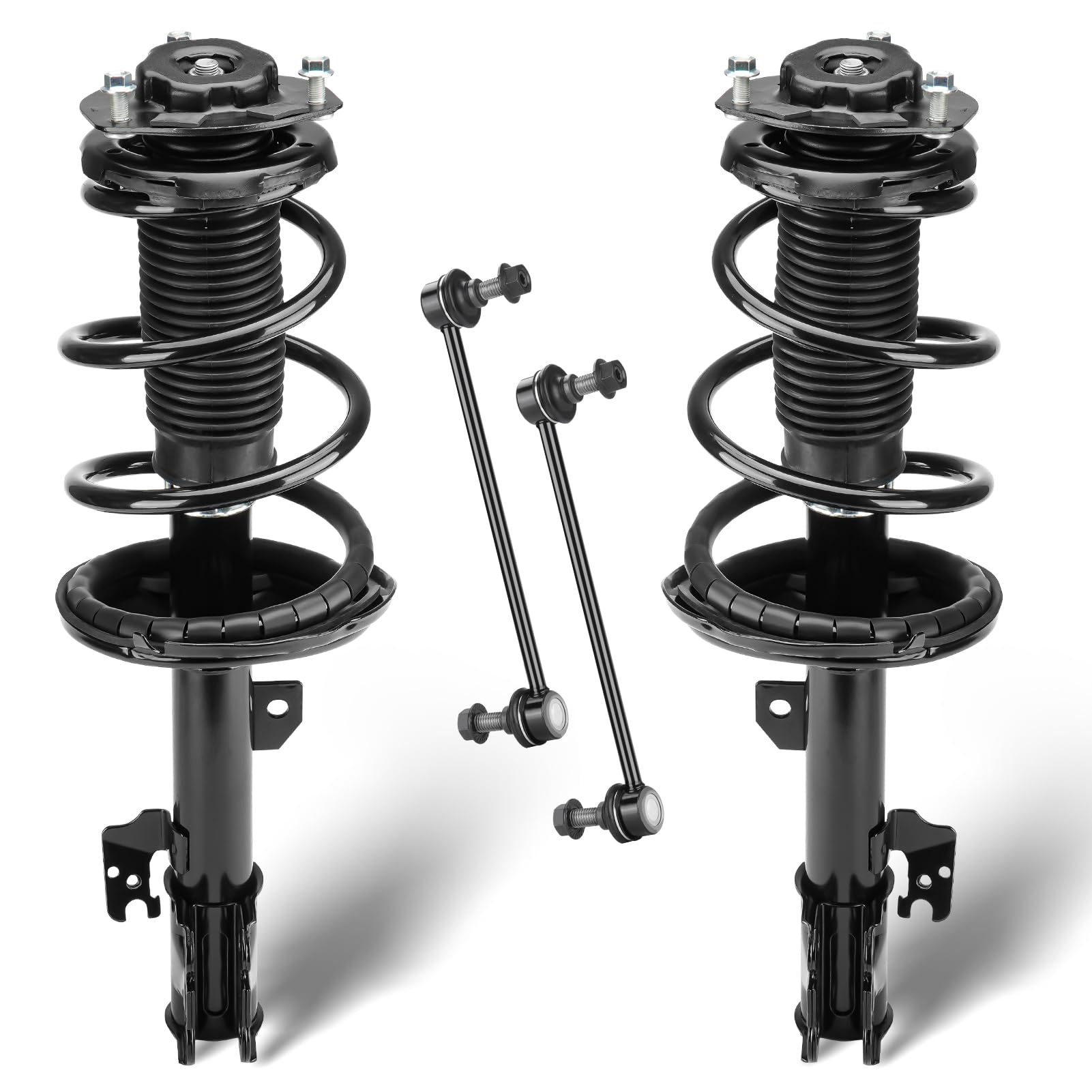 Photo 1 of ***MNR DMG***Front Struts Assembly Shock & Sway Bars End Links Fit for 2004-2007 Toyota Highlander 3.3L AWD Only (w/o Hybird), for Lexus RX330 04-06, for RX350 07-09, for RX400h 06-08, Replace 632212 K90344 (4Pcs)