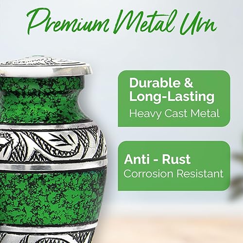 Miniatura 4 de Urnas de recuerdo  Juego de 4 mini urnas de cremación con caja premium y bolsas incluidas urnas pequeñas para cenizas humanas honra a tu ser querido