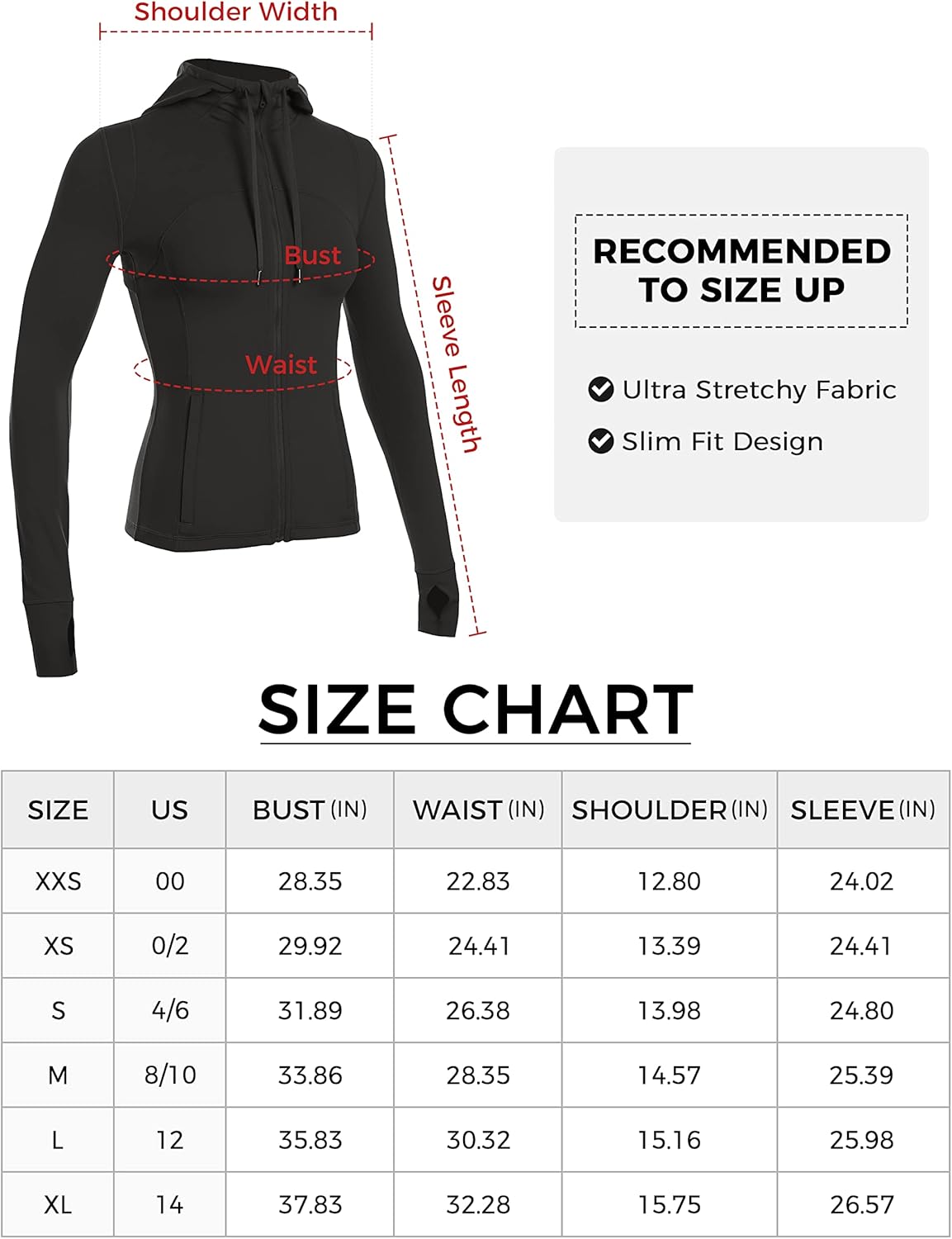 CRZ YOGA Butterluxe Womens Hooded Workout Jacket - Zip Up Athletic Running Jacket with Back Mesh Vent & Thumb Holes at  Women’s Clothing store
