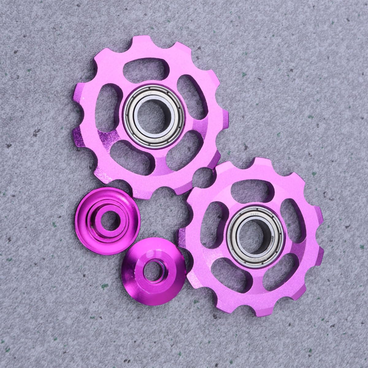 HURRISE Roue de guidage 12T Roue de guidage de vélo 12T Dérailleur arrière de vélo de montagne