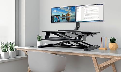 Miniatura 9 de Kensington Soporte de monitor doble para escritorio, soporte para monitor Vesa con abrazadera en C, se adapta a 2 monitores ultraanchos de hasta 27