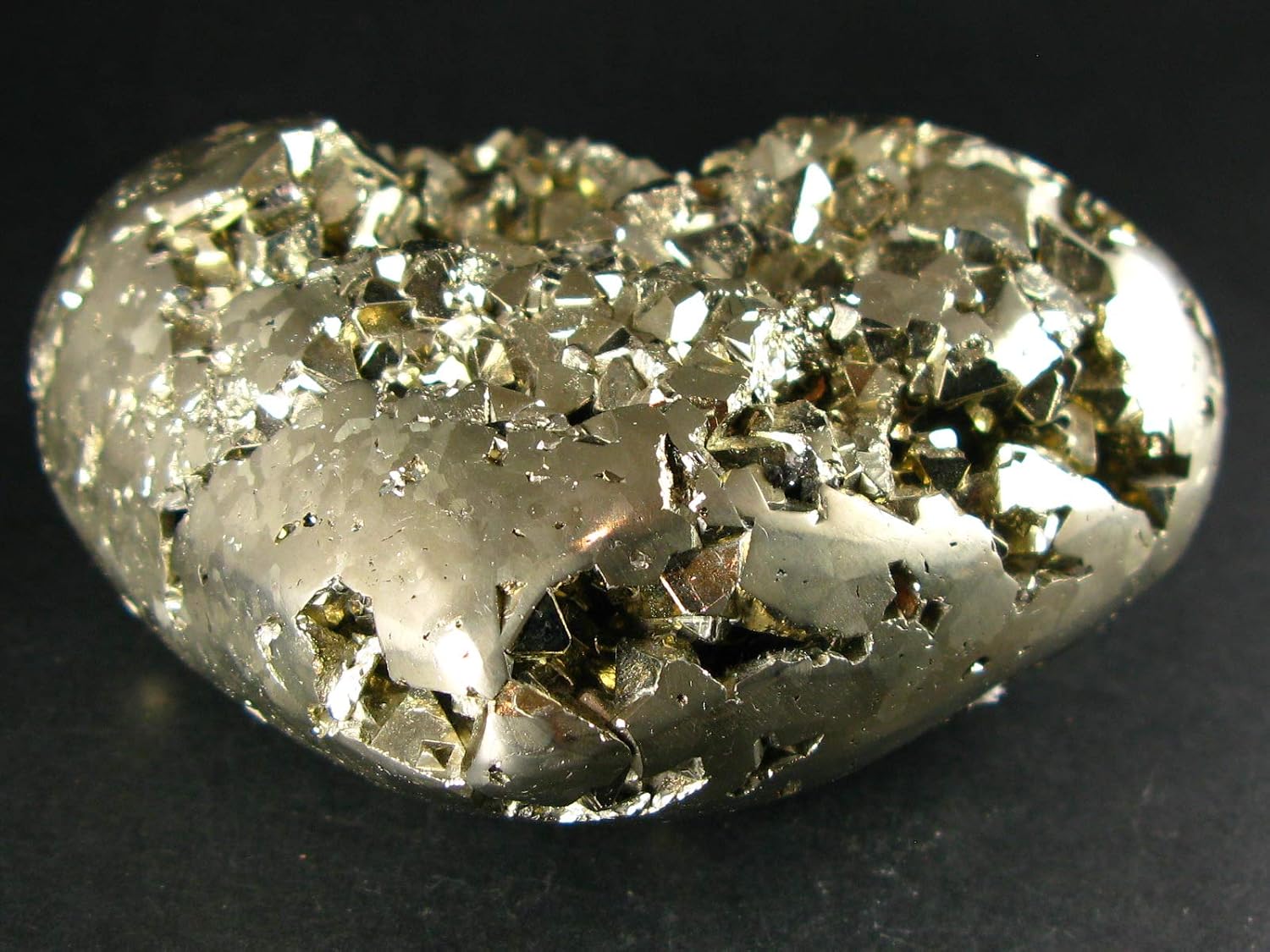 Pyrite Cluster Heart From Peru - 3.6"