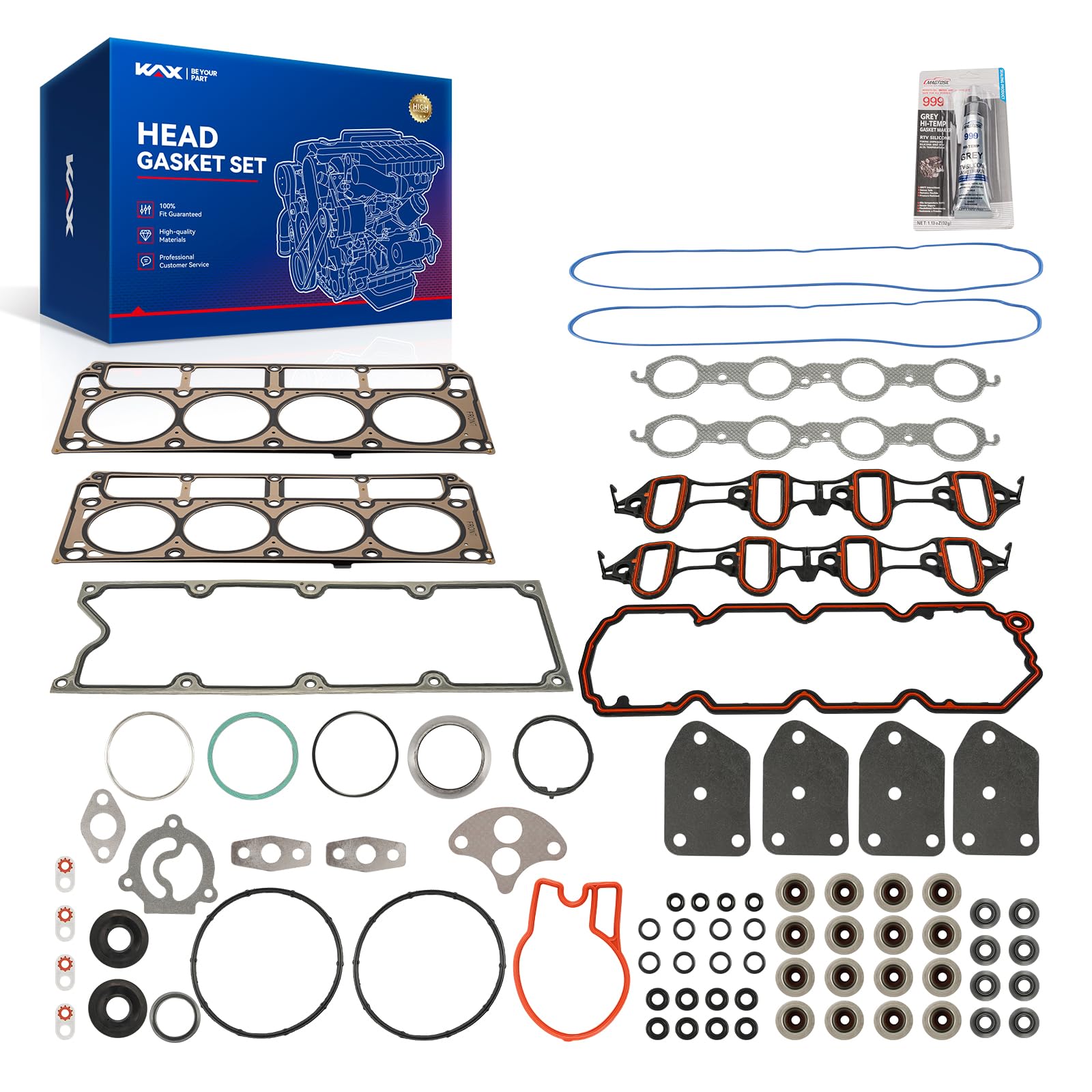 KAX Head Gasket Set Compatible with Chevrolet Silverado 1500 Classic Tahoe