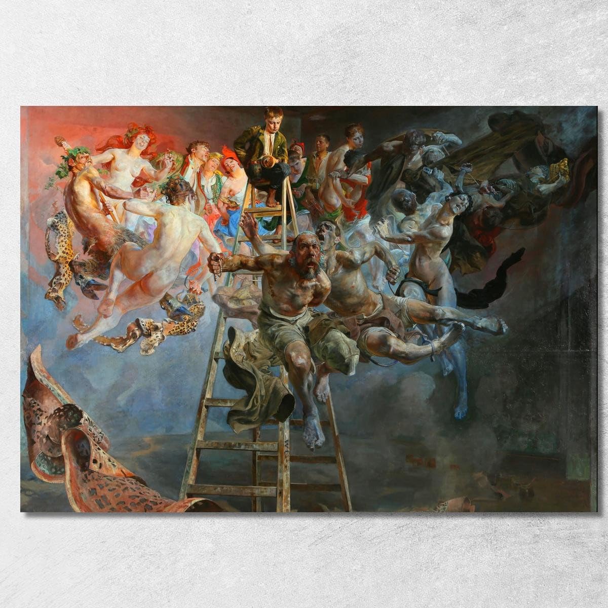 Toile Jacek Malczewski jml140 encadrée pour un salon élégant et artistique