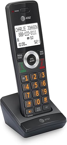 Miniatura 64 de AT&T CL82319 DECT 6.0 Teléfono inalámbrico de 3 teléfonos para el hogar con contestador, bloqueo de llamadas, anunciador de identificación