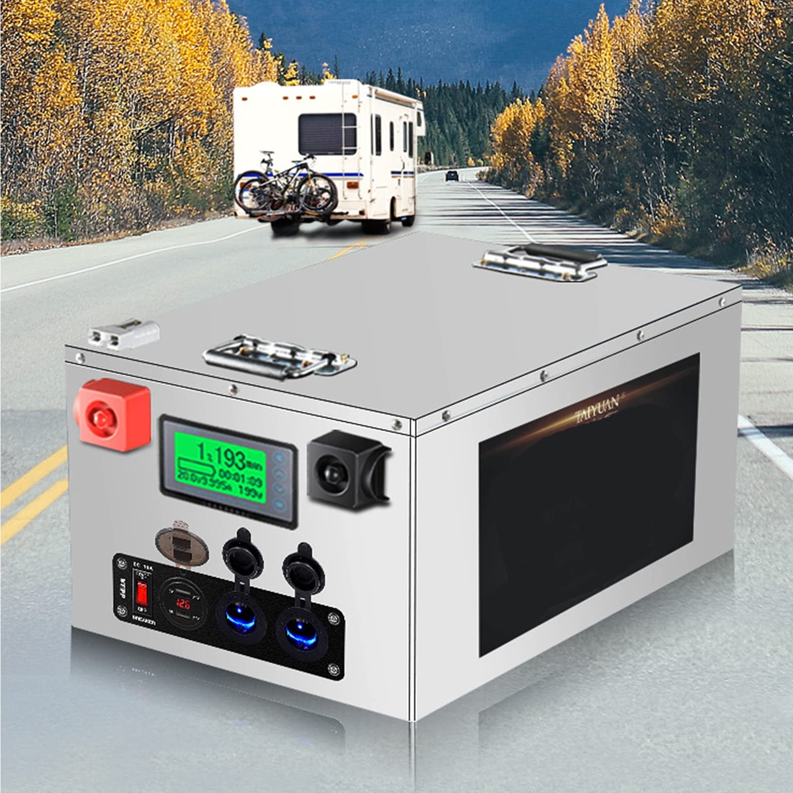 150AH 200AH 250AH 300AH akumulator litowo-żelazowo-fosforanowy 12 V LiFePO4 Bateria 3500 Cykl Akumulator litowo-jonowy Wbudowany akumulator BMS Idealny do kamperów, 12v200ah