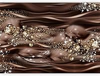 Vista 12 de artgeist Mural de pared abstracto marrón de 116 x 83 pulgadas, papel tapiz autoadhesivo para despegar y pegar, autoadhesivo, extraíble, gran