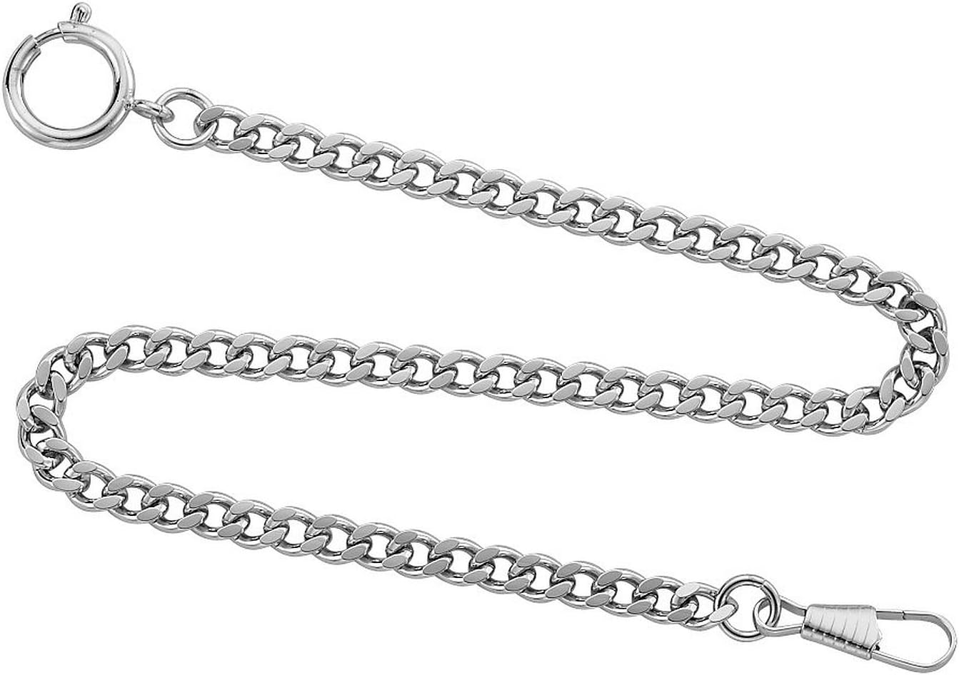 DesperadoChrome Plated Pocket Watch Sport Chain with Spring Ring - USA