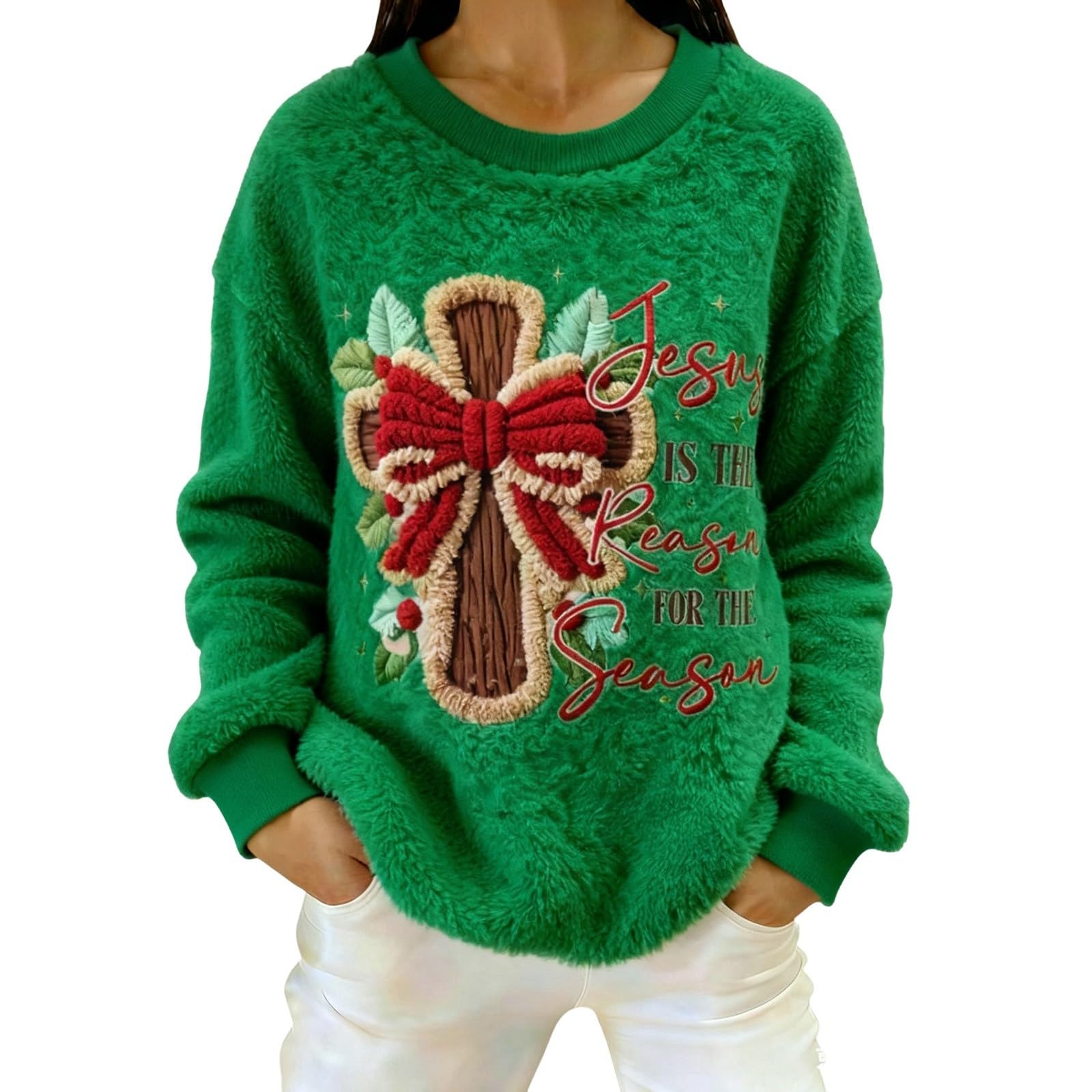 Sudadera de Navidad para mujer, cálida, de forro polar, informal, deportiva, con estampado de muñeco de nieve, ropa de calle para mujer