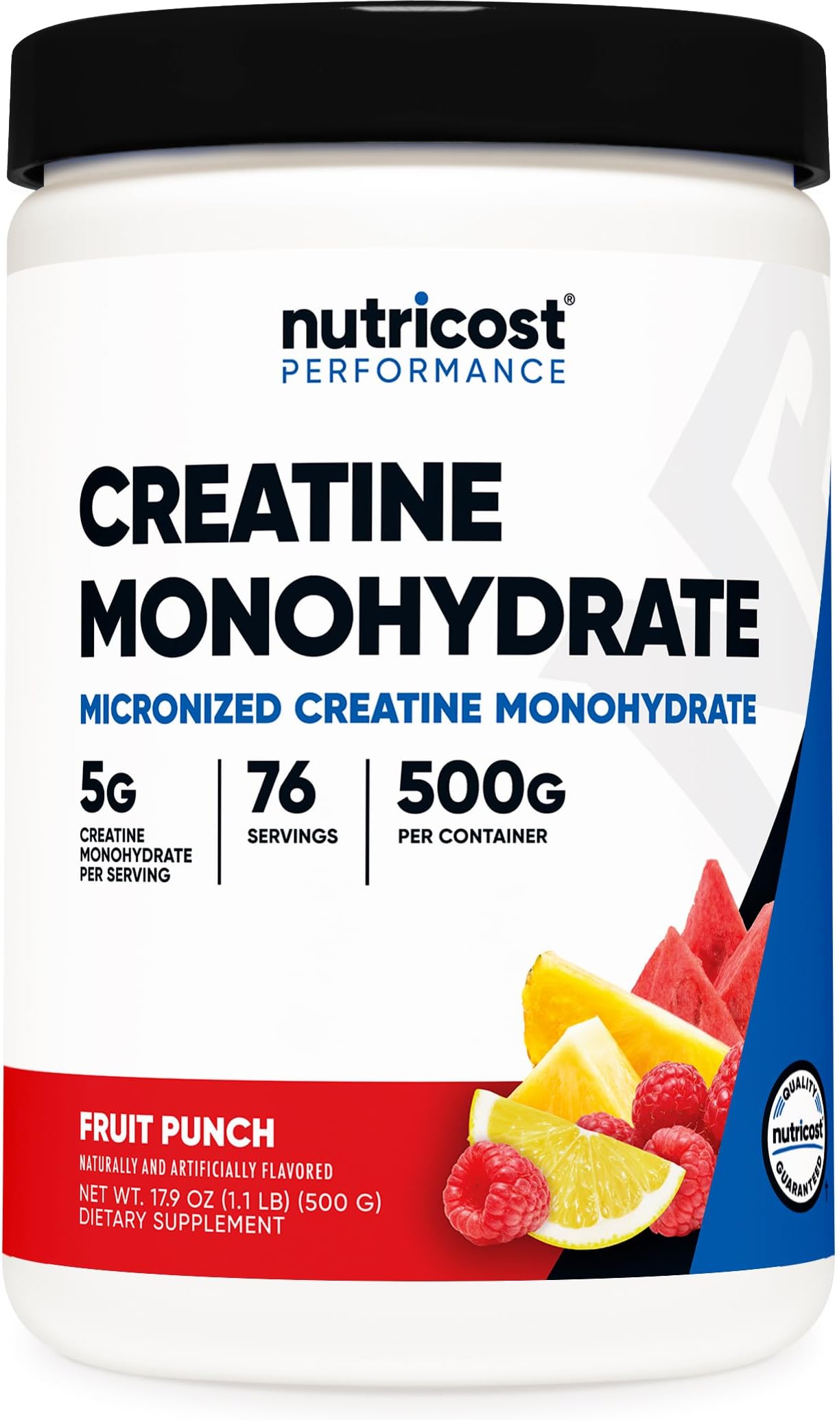 NutricostCreatine Monohydrate Powder (Fruit Punch, 500 Gram)