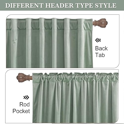 Miniatura 148 de RYB HOME - Cortinas de terciopelo beige, cortinas decorativas resistentes con pestaña trasera, cubierta de privacidad para oscurecer habitación