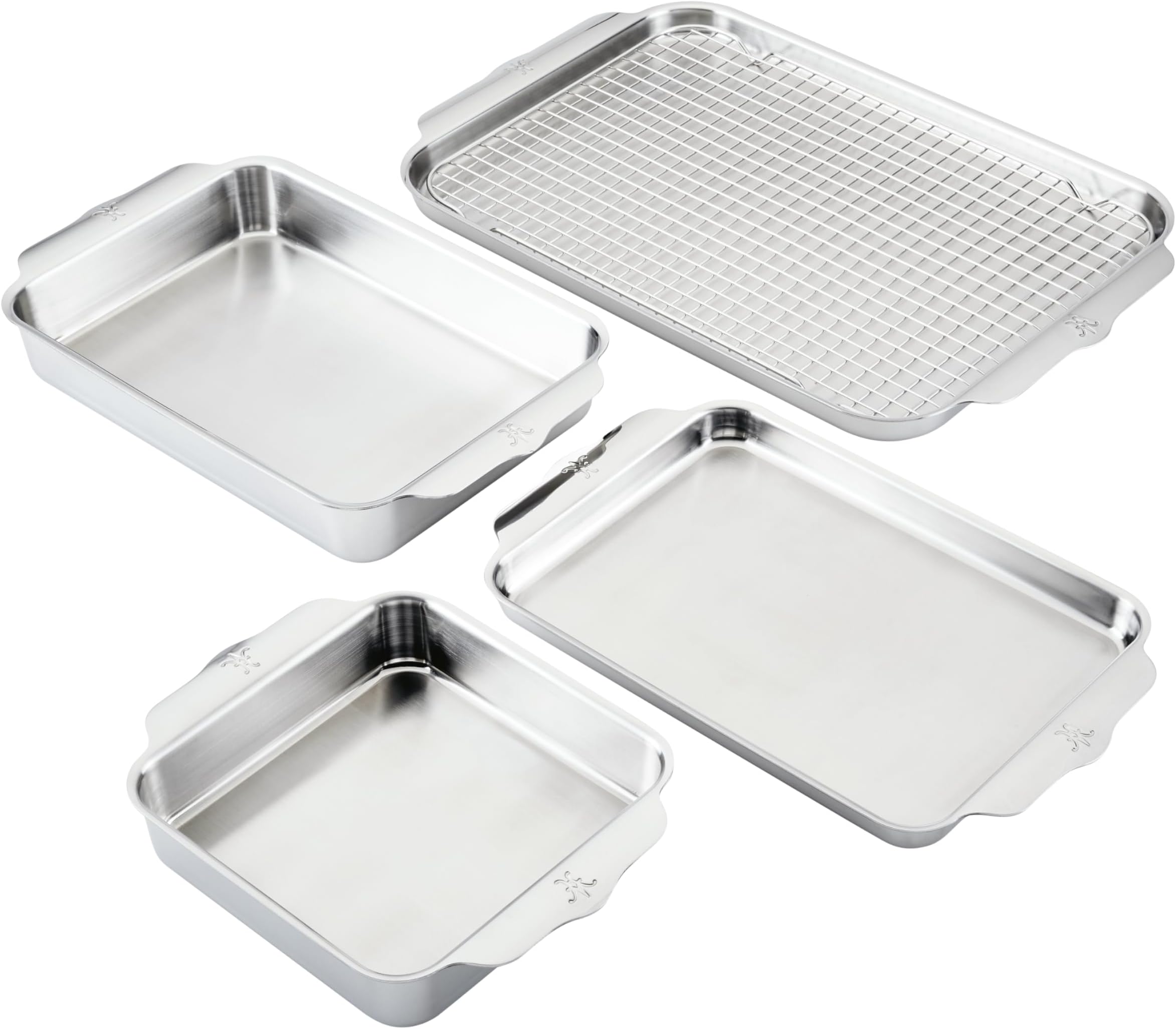 Provisions OvenBond – 5-Piece Tri-ply Stainless Steel Ovenware Baking Sheet Set