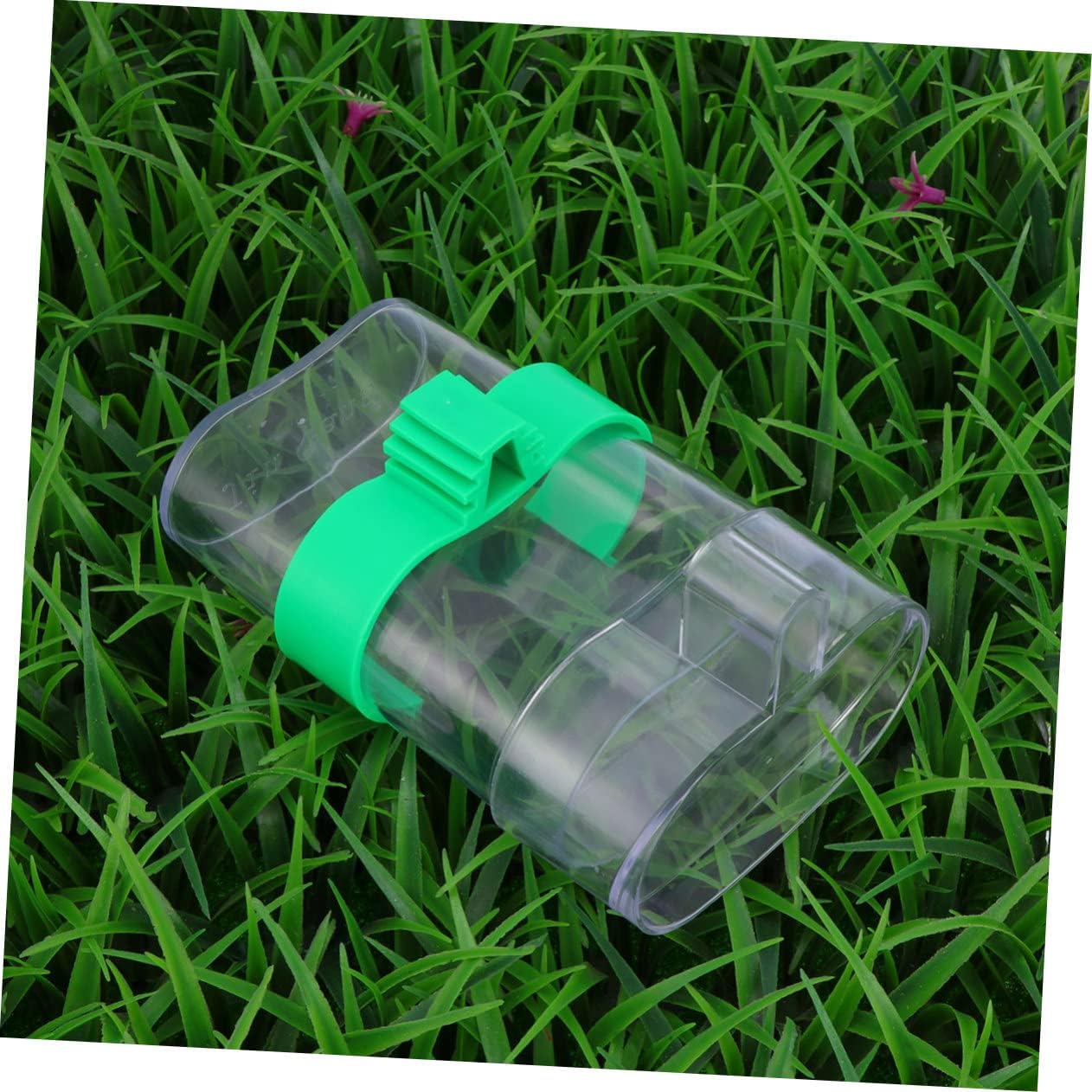 balacoo 6pcs Transparent Automatic Pet Water Feeder for Birds No Leakage Design Elastic Slots Fit Cage Spacing Easy to Use Water Feeding Tool for Bird Care