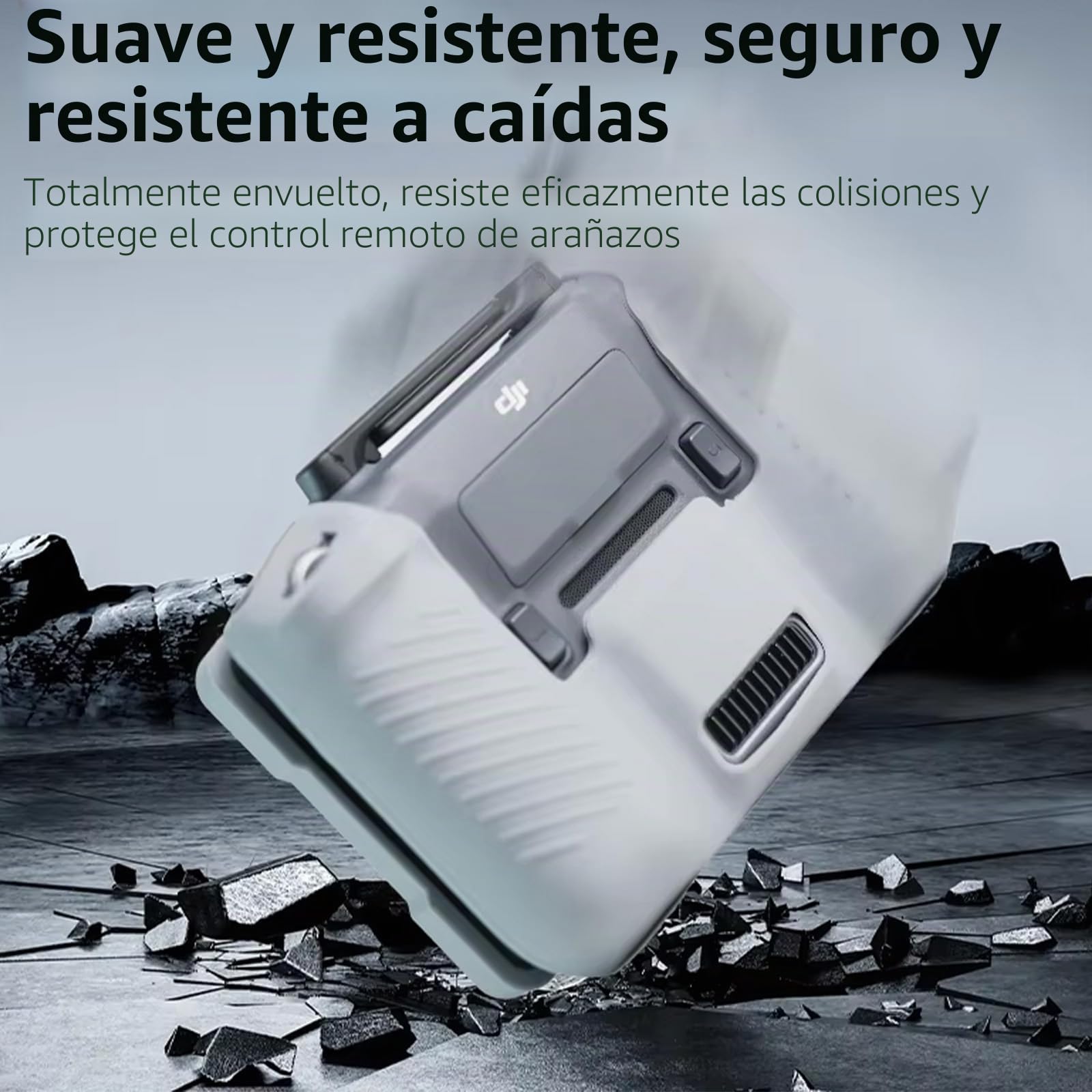 Funda Protectora para dji RC Pro 2, Control Remoto Funda Silicona + Pantalla Protector, Accesorios para dji Mavic 4 Pro/dji RC Pro 2 (Black)