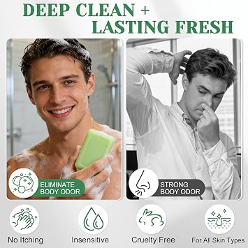 2PCS Tea Tree Oil Soap Bar, Natural Organic Bath Soaps, Tea Tree Soap with Coconut Oil, Handmade Face & Body Soap, Controls Oil, Clears Pores, Prevents Breakouts, Facial Cleanser and Body Odor
