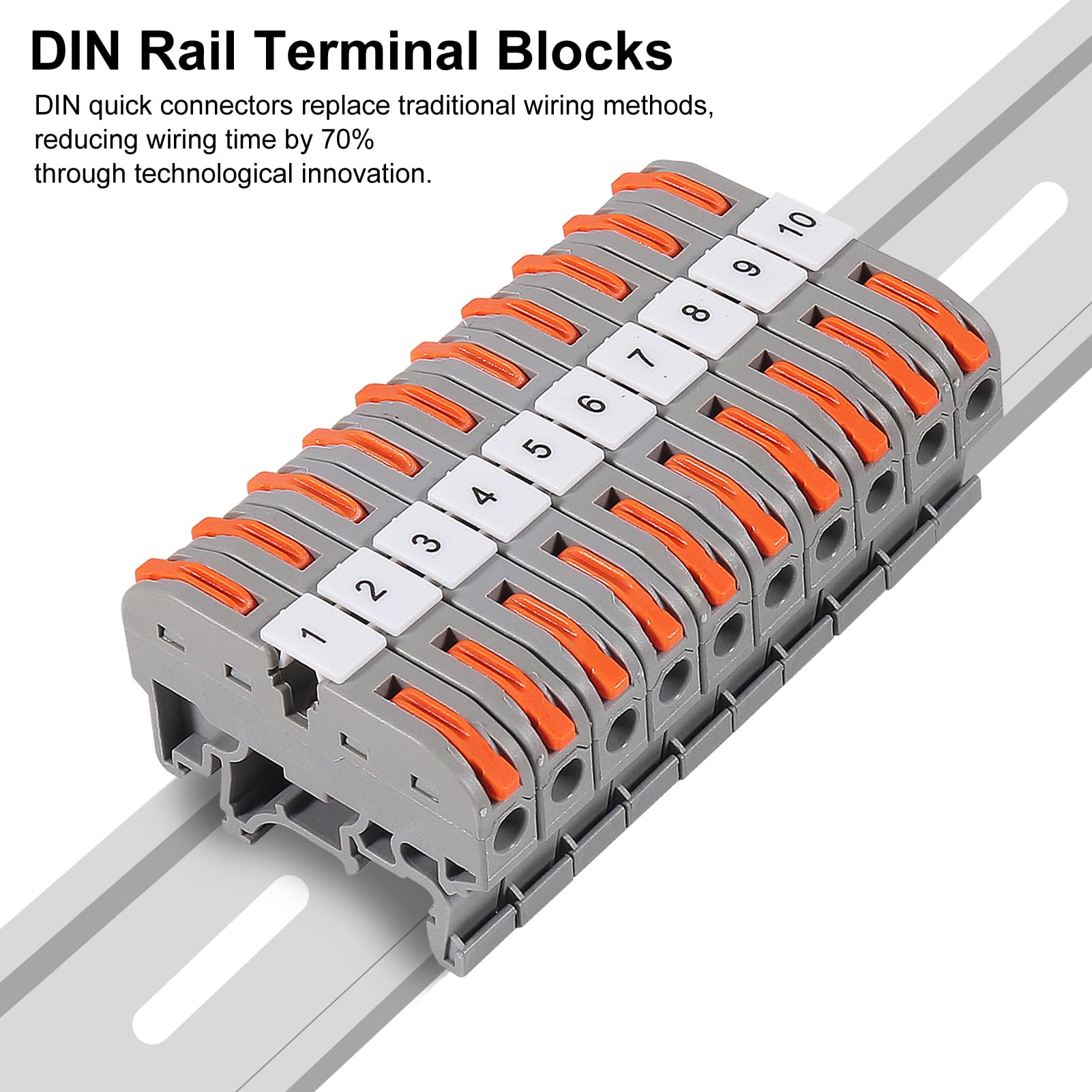 DIN Rail Terminal Blocks Kit - 30PCS -2