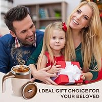 Vista 6 de Taza de café de agitación magnética automática, taza de café de agitación magnética rotativa para el hogar, la oficina, la mezcla de viaje, taza