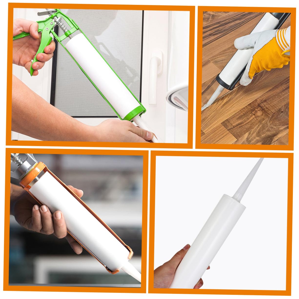 STOBOK 2Pcs empty hose white caulking tube latex caulk tubes empty ing tubes tile sealer clear silicone refillable ing saver plastic sealant emulsion - Image 3