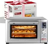 TomaChef Air Fryer Toaster Oven Combo, 26.5QT Large Capacity with Visible Window, 11-in-1 Countertop Toaster Oven, 85% Less Oil Healthy Cooker for Family, PFAS Free & Stainless Steel — image 1