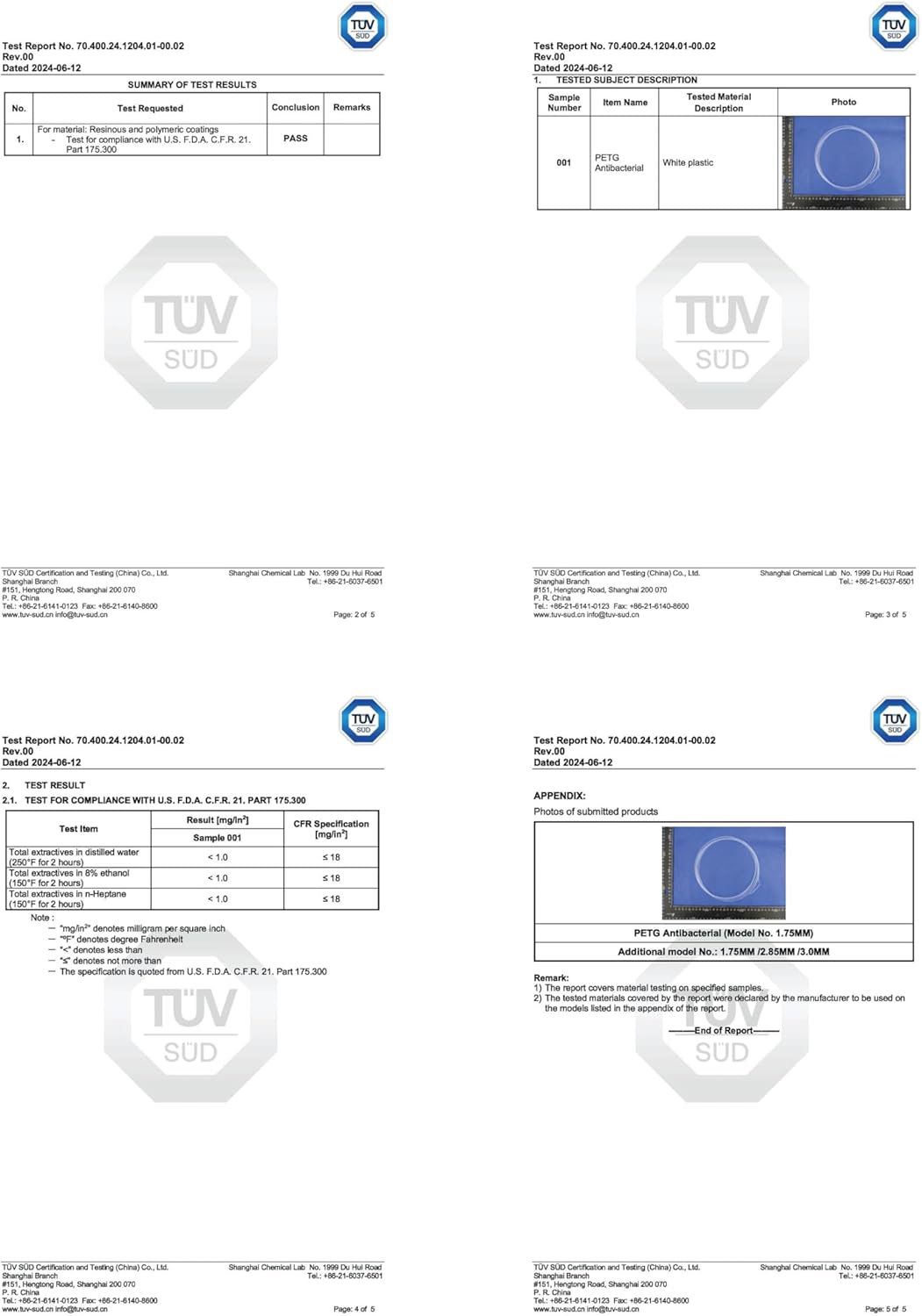 Silver (Ag) Certified Food Grade PETG Anti-Bacterial 3D Printer Filament - CARBON by Comfy Materials - Lab Tested Anti-Microbial Composite, 1.75mm, 1kg, Accuracy: +/- 0.02 (Natural PETG)