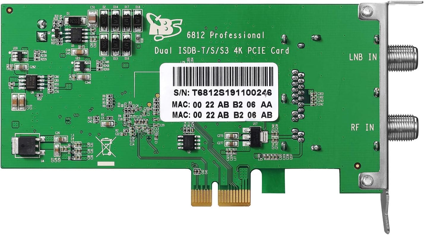 Amazon | 4K BS/CSチューナ TBS6812/PT4K PC用PCI express x1 