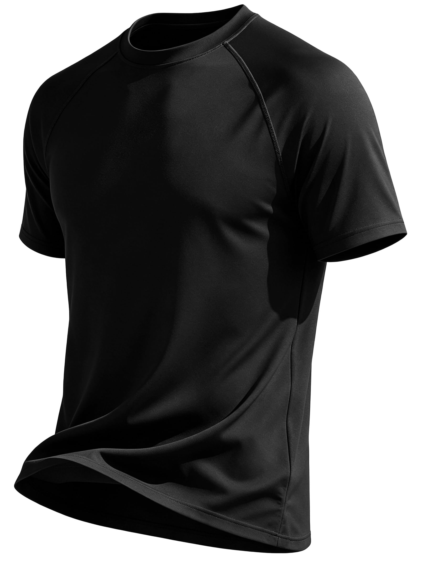 YuKaiChen Herren UV Shirt Funktionsshirt Kurzarm UPF 50+ Schnelltrocknend Atmungsaktiv Sport T-Shirt für Laufen Fitness Schwimmen Alltag
