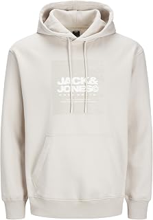 Jack & Jones Herren Jcoaero Front Print Sweat Hood Kapuzenpullover (1er Pack)