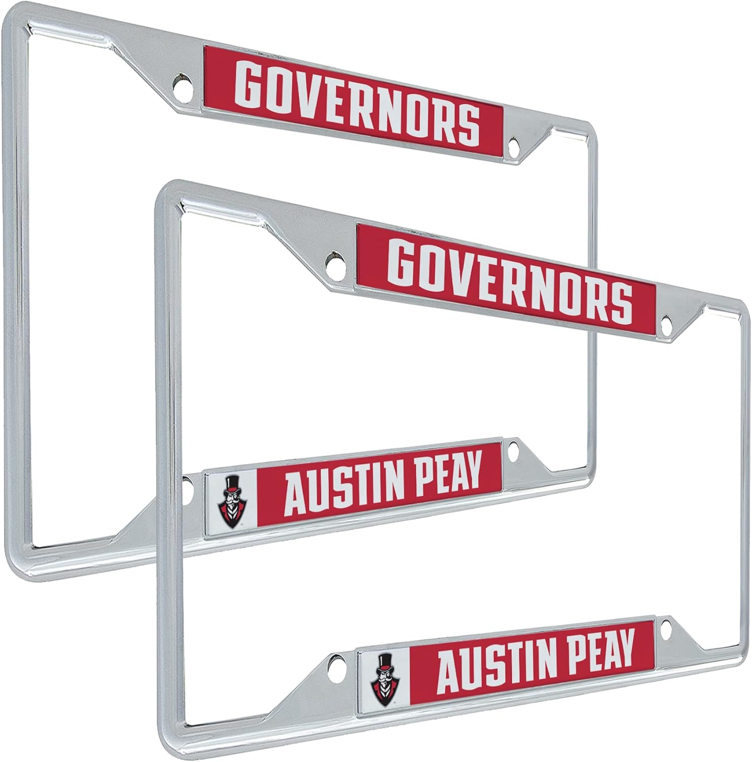 Desert Cactus Austin Peay University Car Accessories Metal License Plate Frame for Front or Rear of Car (Mascot 2 Pack)