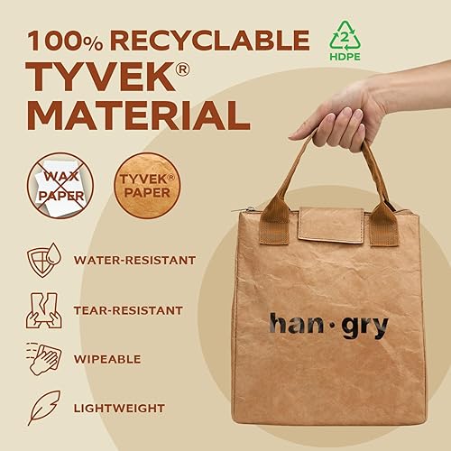 Miniatura 6 de VonNova Lonchera aislada para mujer con aislamiento térmico de alta calidad de 0.157 in, bonita bolsa de almuerzo grande de 7 litros para oficina,