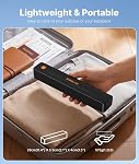 Imprimantes thermiques portables Rongta sans fil pour voyage, imprimante mobile Bluetooth, imprimante sans encre pour école/bureau/maison, compatible avec Android, iOS et ordinateur portable (Noir)