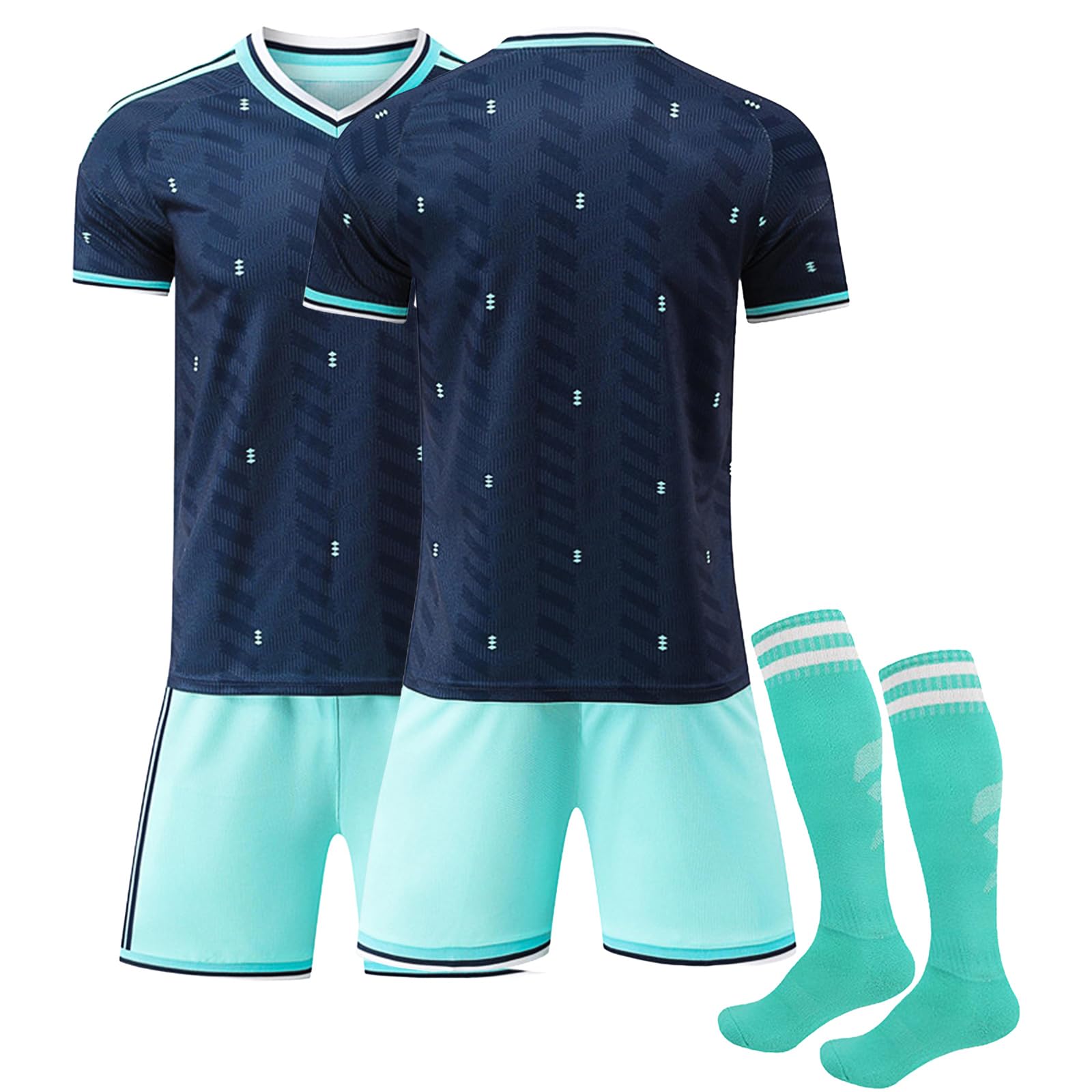Deutschland Trikot Kinder WM 2026 Personalisiert Trikot+Short mit Eigenem Namen/Nummer für Herren/Kinder, Männer Fussball Jungen Mädchen, T-Shirt, Shorts and Socks Outfit - 4