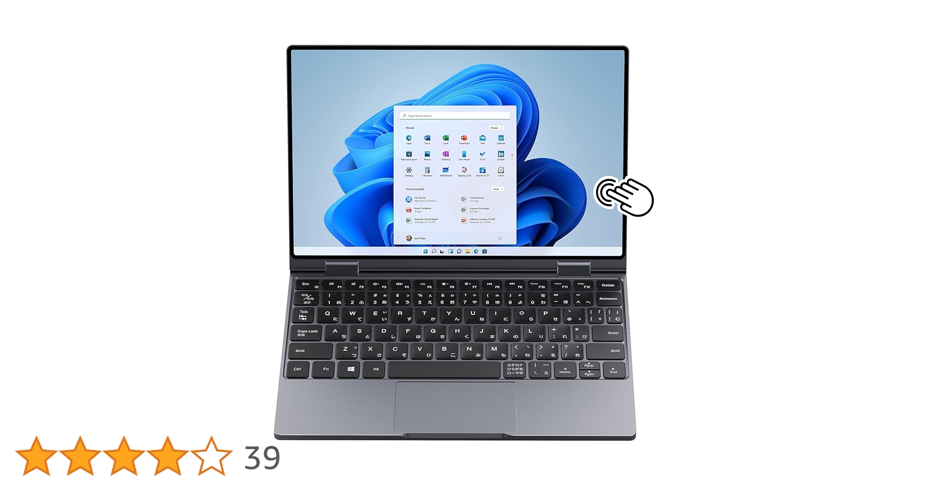 CHUWI MiniBook SSD512G MEM16G 日本語キー ペン付属 CHUWI、日本語キーボードを採用した2in1のミニノートPC