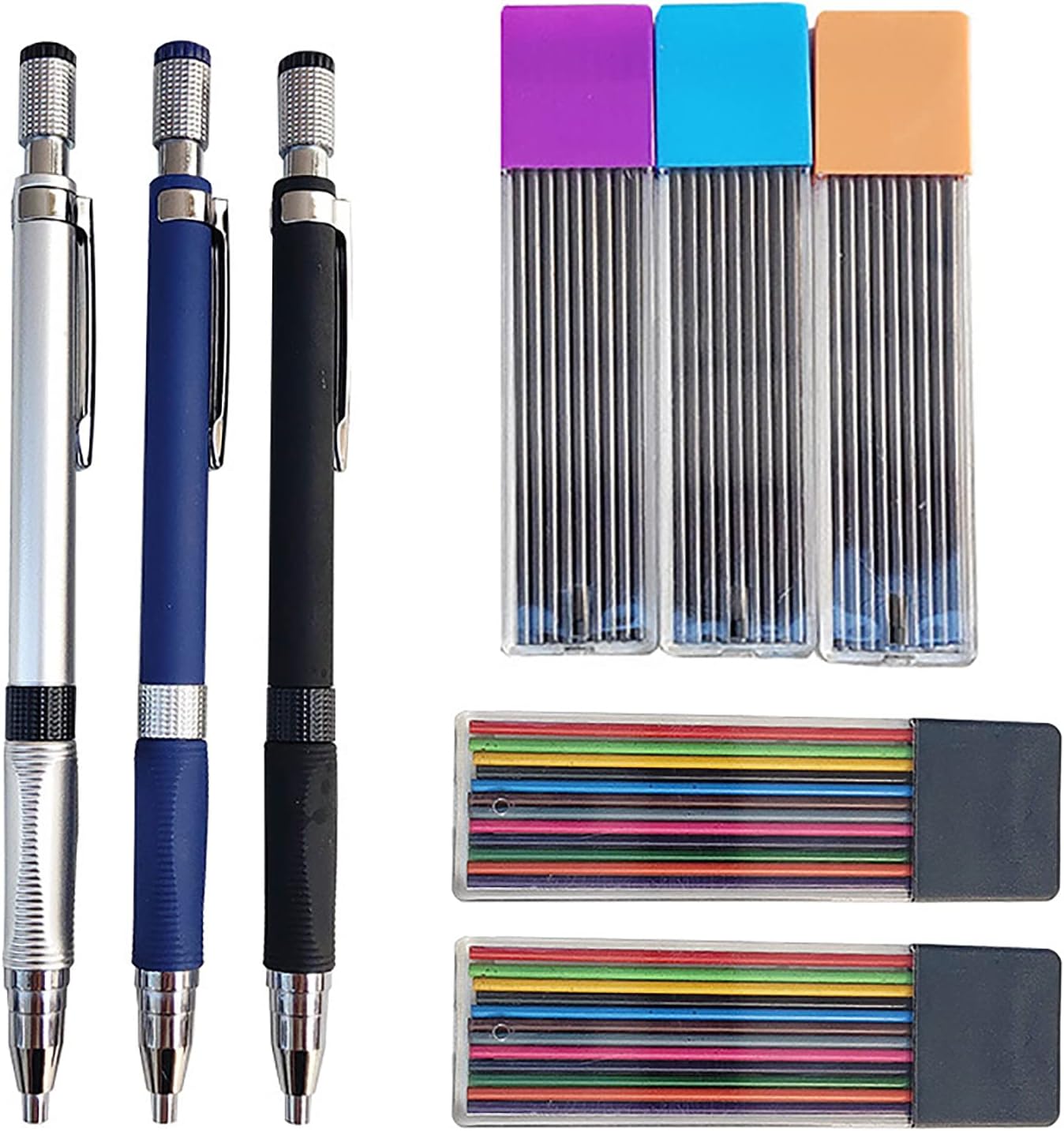 Nicpro 29-tlg. Druckbleistift Set 2,0mm - Mit 192 Minen HB 2B Farben Für Künstler