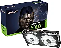 Placa de Vídeo GALAX GeForce RTX 5060 Ti 16GB GDDR7 128-bit Black 1-Click OC – Alto Desempenho para Games e Criação, Ray Tracing, DLSS, PCIe 4.0