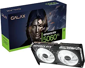 Placa de Vídeo GALAX GeForce RTX 5060 Ti 16GB GDDR7 128-bit Black 1-Click OC – Alto Desempenho para Games e Criação, Ray Tracing, DLSS, PCIe 4.0
