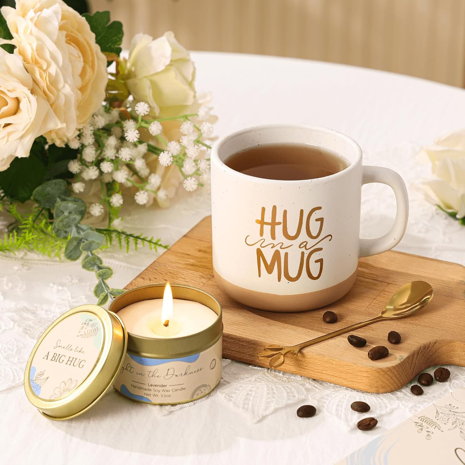 Get Well Gifts for Women Care Package Feel Better Gifts Baskets After Surgery Cancer Patients Miscarriage for Sick Friend Chemo Encouraging Pamper Comfort Wellness Hug Box For Her Self Care With Mug - Image 5