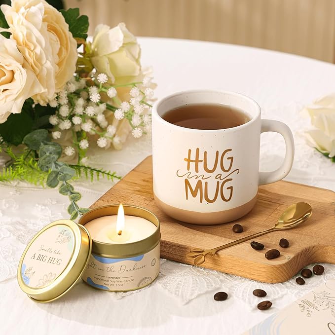 Set de cuidado con mug cerámico y accesorios para ella miniatura 5