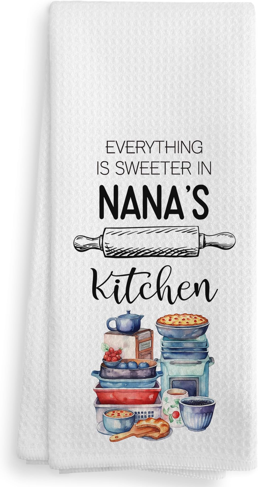 Nana's Kitchen Towels and Dishcloths, Nana Gifts, Nana Gifts from Grandkids, Nana, Gifts for Nana, Nana's Drying Cloth Hand Towels Tea Towels for Bathroom Kitchen, 16ร24 Inches