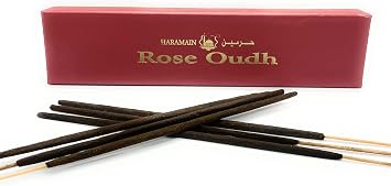 Haramain Rose OUDH - Agarwood Incense Stick - Agarbatti - Made from Pure Oudh and Turkish Rose