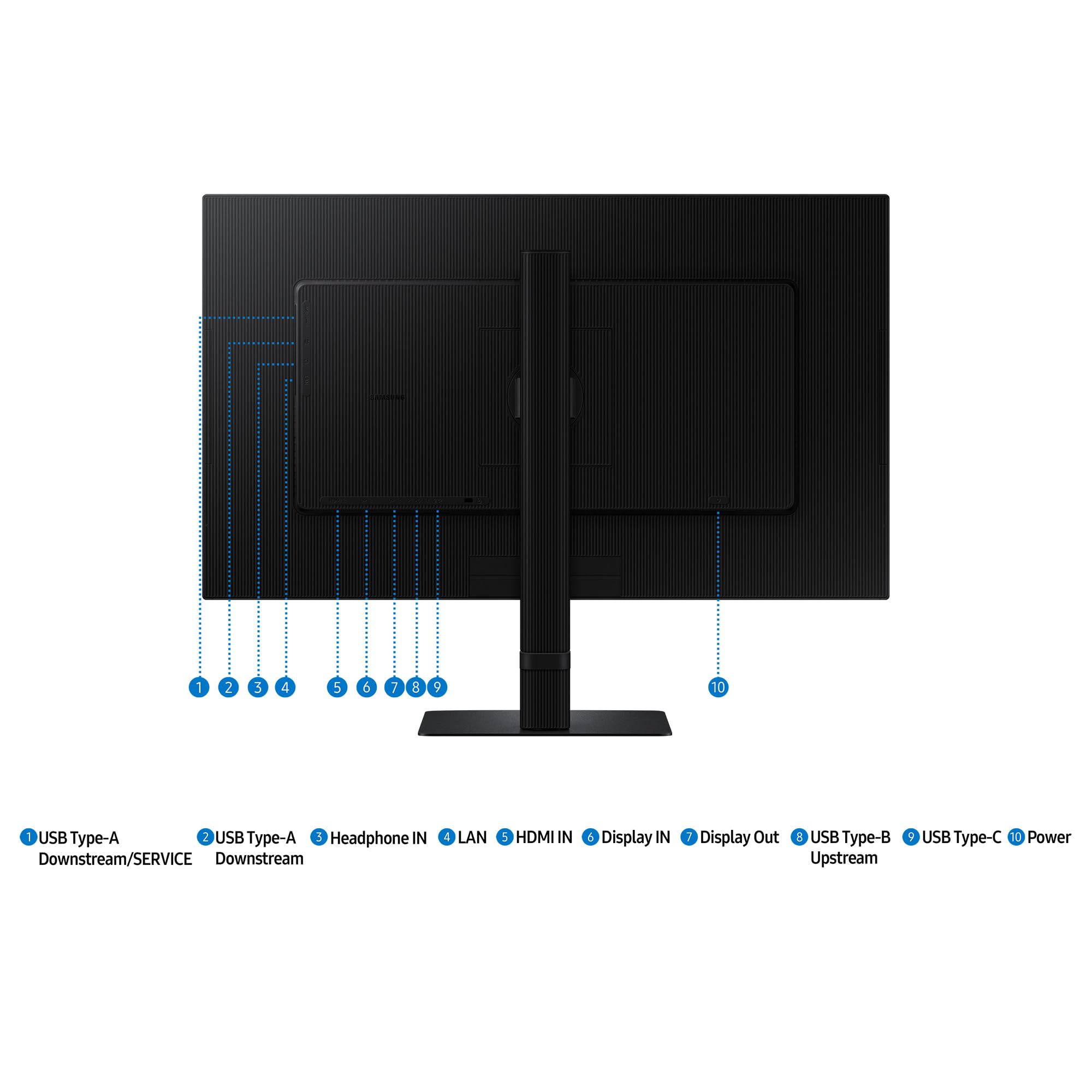 Samsung ViewFinity S60UD Monitor 27 Zoll QHD WQHD 2560x1440 100 Hz HDR10 USB-C 90 W Daisy Chain KVM-Switch