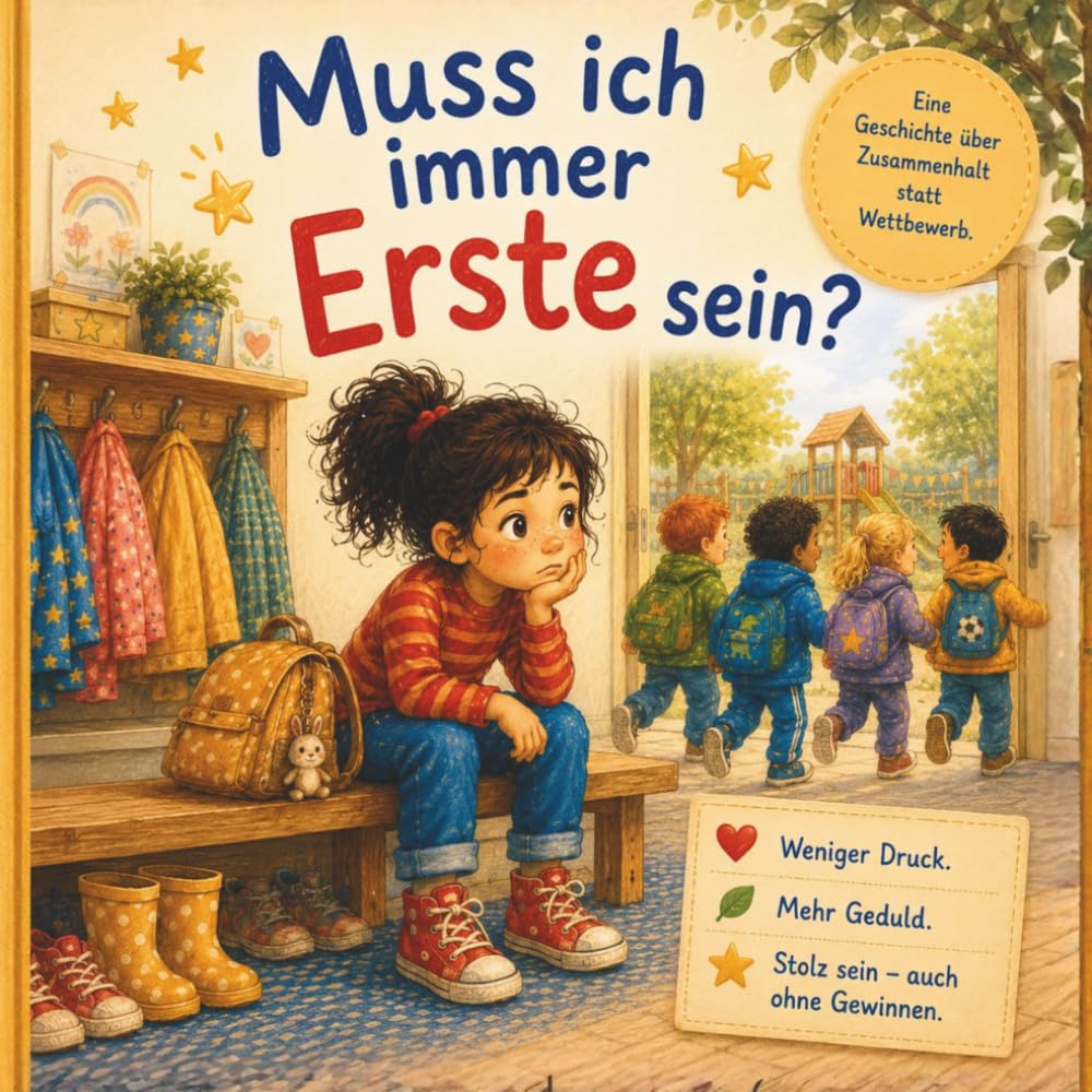 Muss ich immer erste sein?: Eine Kita-Geschichte über Wettbewerb, Gefühle und Zusammenhalt