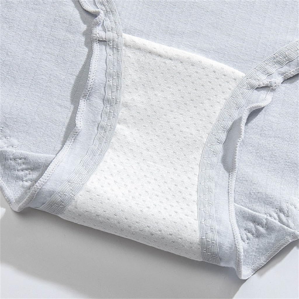 SMEJS 純粋な綿の股間下着、女性のミッドウエストのネジ付きセクシーな三角形のパンツヘッド(XL)