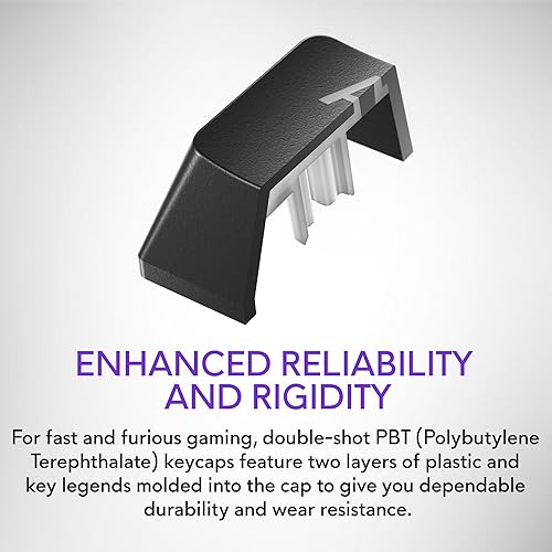 Miniatura 7 de Alienware Teclado para juegos Tenkeyless AW420K - Lado oscuro de la luna - cableado, programable, rojo cereza MX, USB, AlienFX RGB 16.8 millones